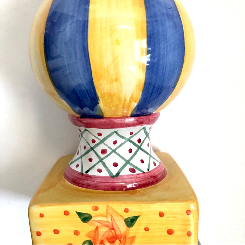 Colorful Hand-Painted Candleholder - Picture 4 of 9